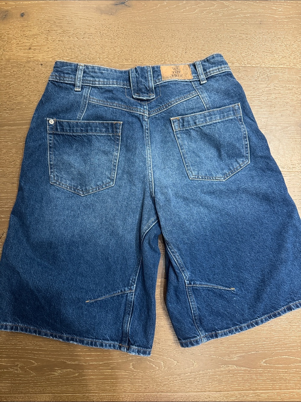 Free People We The Free Cruisin’ Wide Crop high rise Denim Shorts Size 29 - Picture 6 of 6